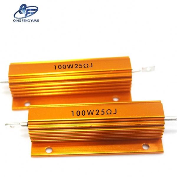Low Price Hot Sale rx24 25w 100w 25r Golden Aluminum Case wirewound Resistance Braking Resistors