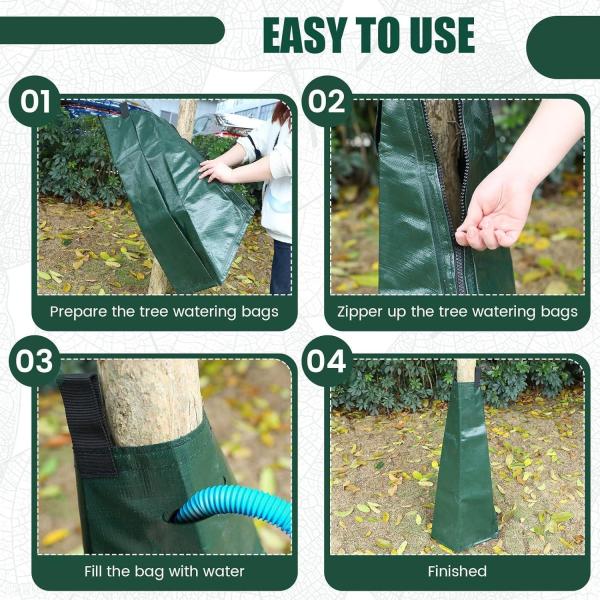 20 Gallons PVC Tarpaulin Collapsible Foldable Anti-Uv Irrigation Bag for Shrub Tree Watering Other Watering Irrigation