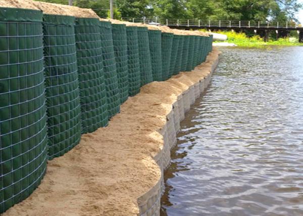 Galvanized Welded Mesh Military Barrier 76.2x76.2mm for Flood Control