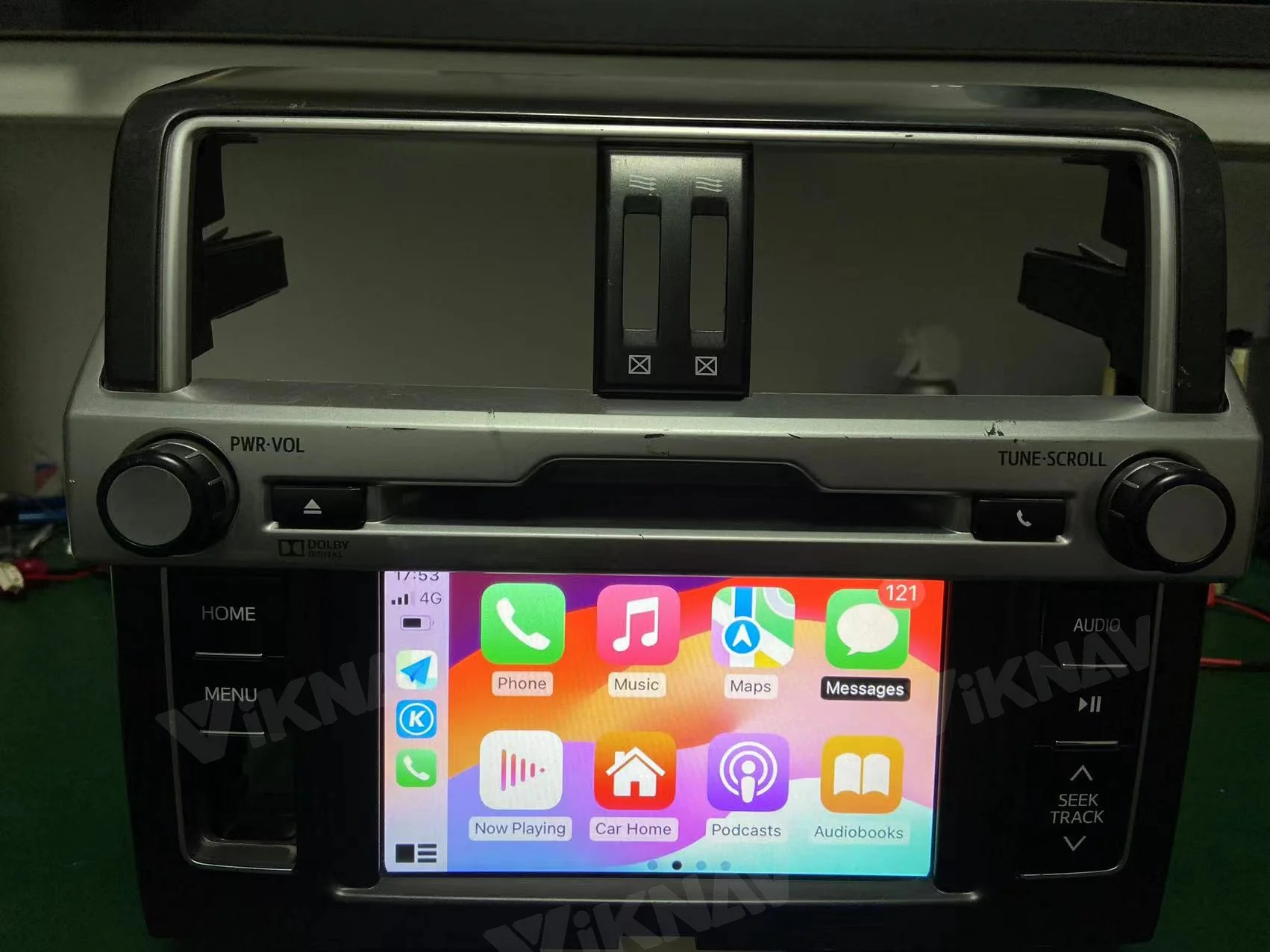 Viknav Linux System OEM Car For Toyota 4Runner Aisin 2014-2017 Улучшить коробку декодера Мультимедийный беспроводный CarPlay