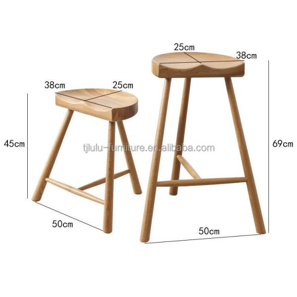 Modern High Chair Design Solid Wood Bar Stool for Pub  L-62