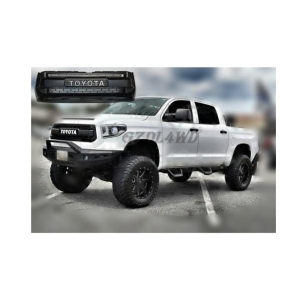 Первоначальная тундра 2014 до Тойота сетки гриля фронта стиля черная замена 2016