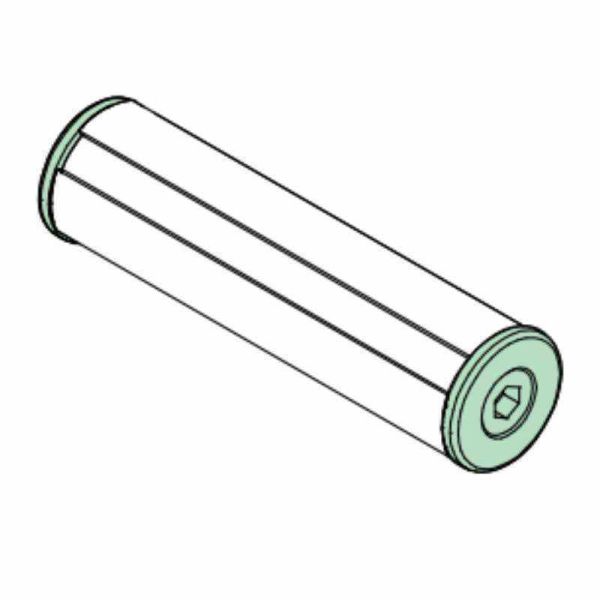 DYE43-09 OD43mm Accesorio para tubo delgado Tapa de extremo de tubo delgado Aluminio Tubo redondo Tapón metálico