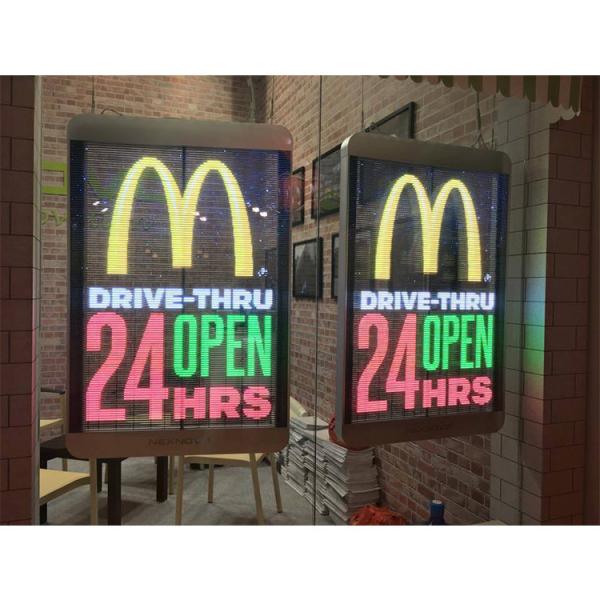 Lightweight High Resolution Transparent Glass LED Screen Wide Viewing Angle