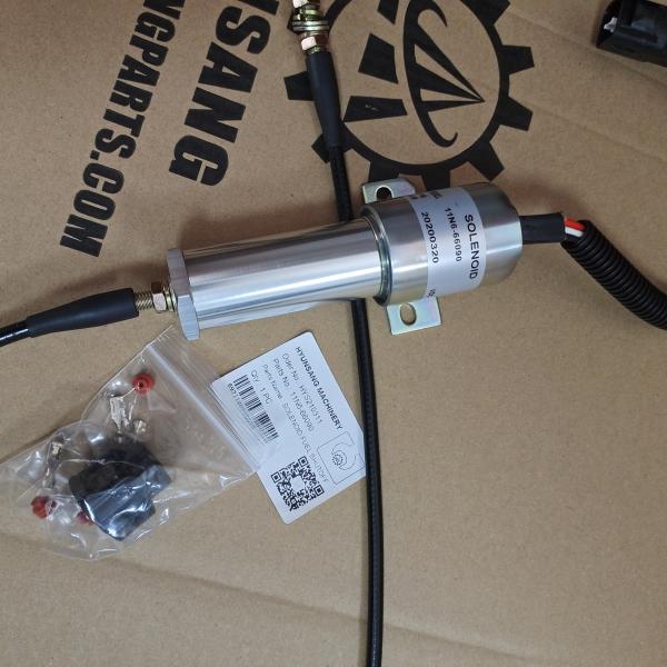 XKAL-00016 11N6-66090 24V Shut Off Solenoid Assy For Hyundai Excavator R210LC-7H