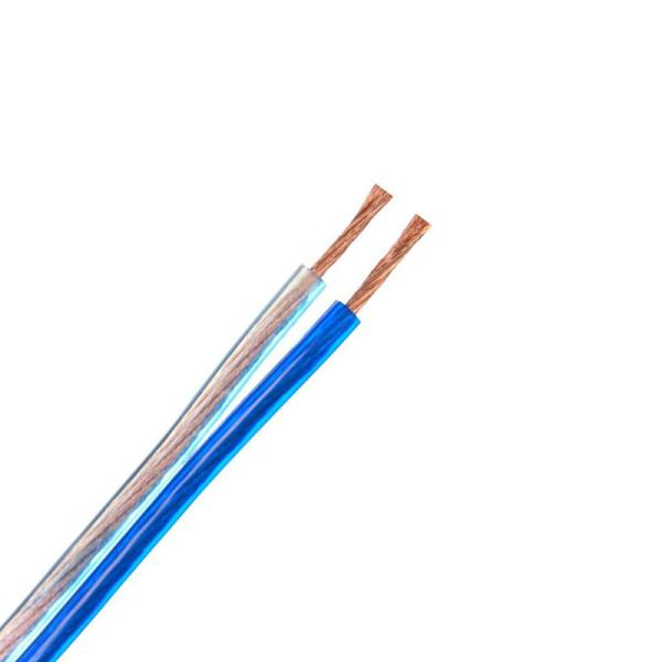 Car Audio Speaker Cable , Transparent Blue Multiconductor Awg 3.5 Mm Speaker Cable 100M/15AWG