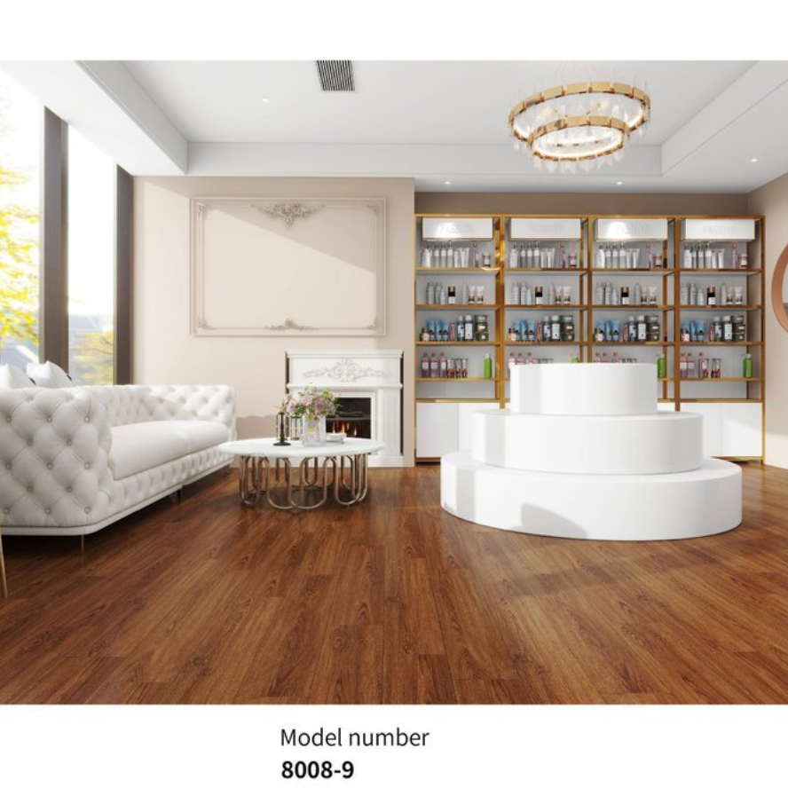 Dark Brown / Walnut SPC Flooring Waterproof Click Lock Plank Flooring