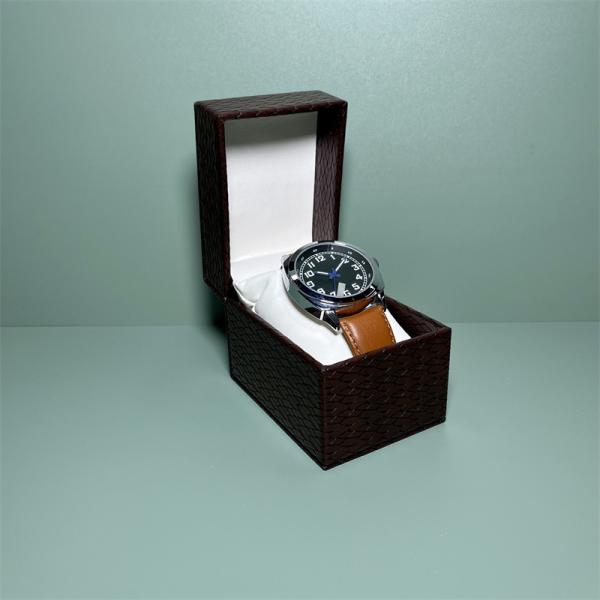 SGS Brown Wrist Watch Packaging Boxes Waterproof Bangle Bracelet Gift Boxes