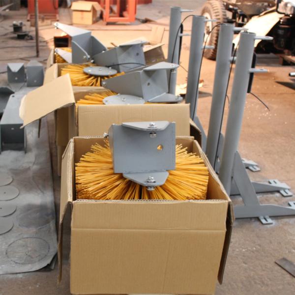 100W Automatic Cow Body Brush with Yellow Hanging Type Nylon Cattle Brush