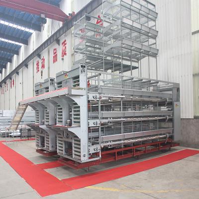 Casa pré-fabricada da exploração avícola da gaiola de bateria 3-8tiers da galinha do fio