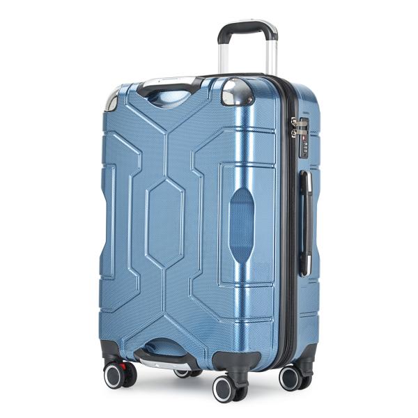 Sturdy  ABS PC Lightweight Hard Travel Luggage Trolley Mechanical Style