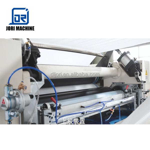 Automatic High Speed Multi Rolls Toilet Paper Glue Laminated Embossing Making Machine Line