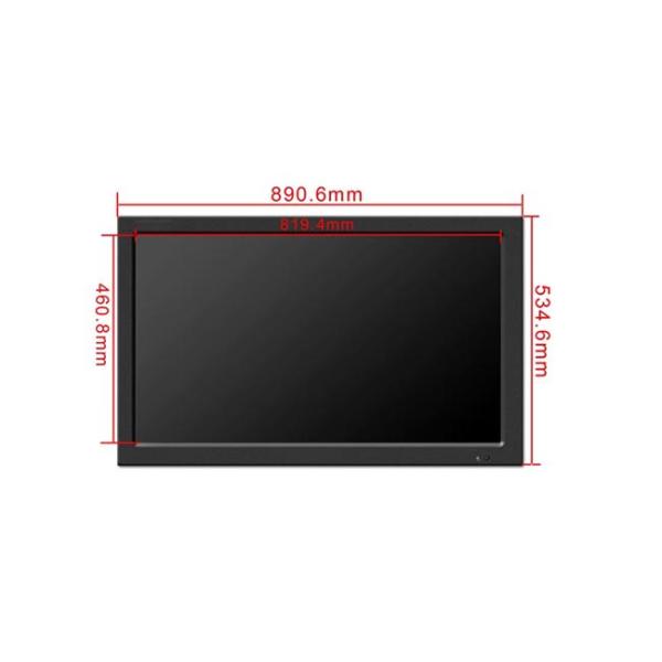 High Contrast Surveillance HD CCTV LCD Monitor 37 Inch 600Cd / M2 Brightness