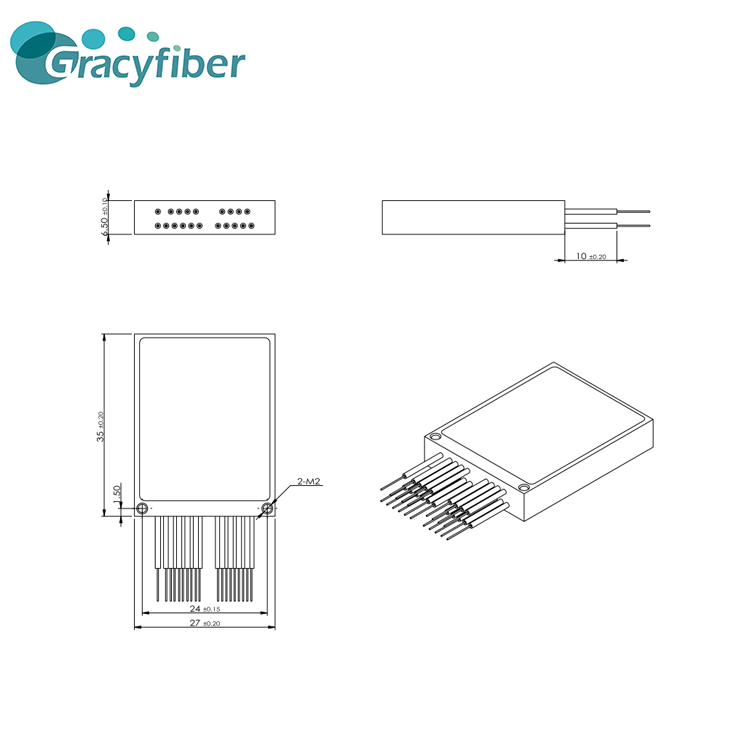 Wavelength Division Multiplexer UCWDM Ultra Compact Free Space Low Insertion Loss