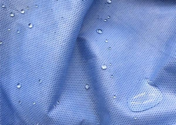Blood Repellent Sms Material For Gowns Polypropylene SMS Non Woven Fabric Waterproof Biodegradable SMS Tela