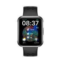 Noir carré de la caisse PVD d'alliage de montre-bracelet de Smart Watch de Bluetooth d'écran tactile