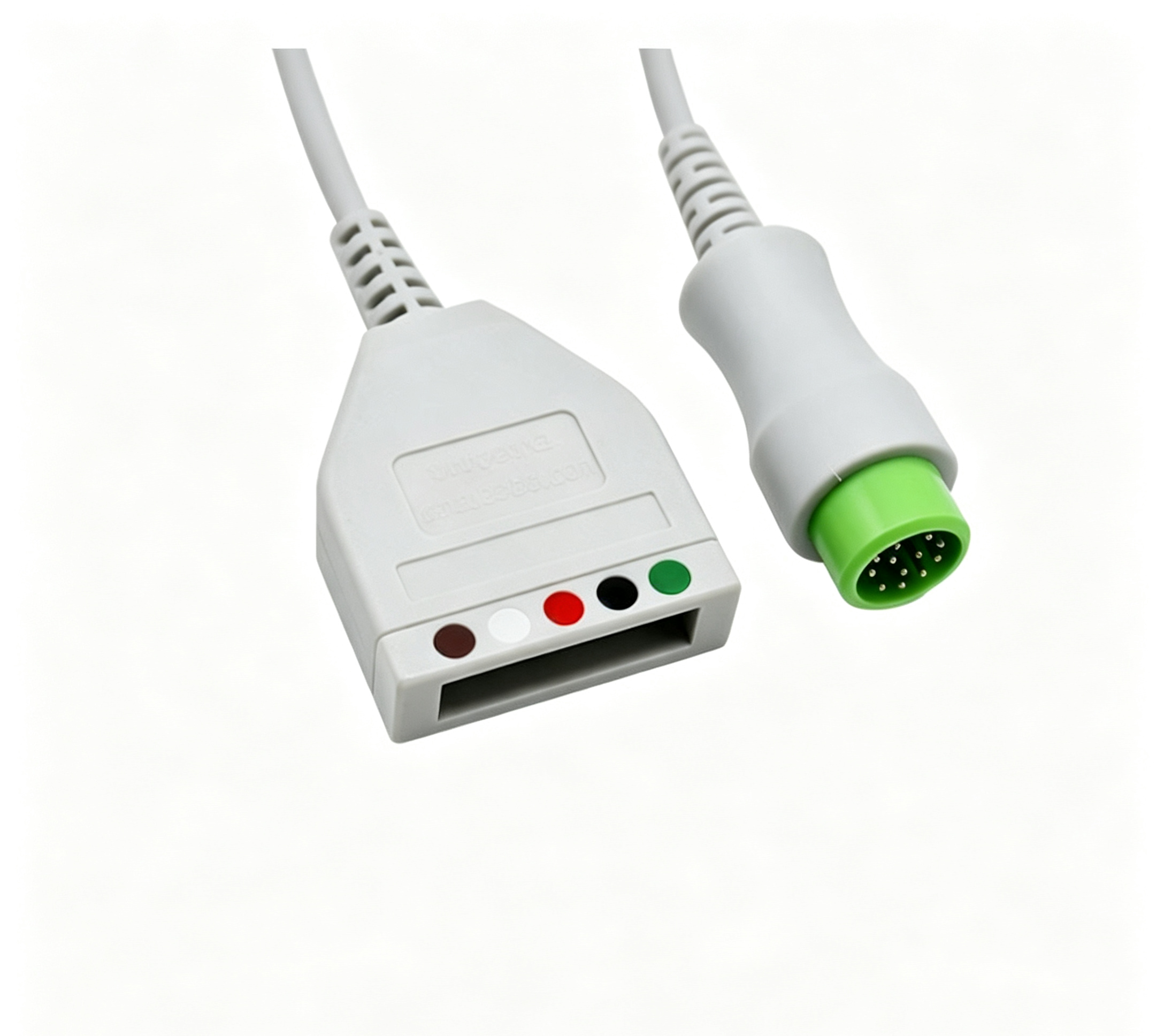 12 Pin ECG Cables And Leadwires 5 Lead Mindray ECG Cable 2.4m For MidrayT5