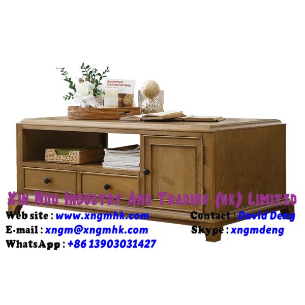 Solid wood coffee table Ash transparent paint living room coffee table furniture