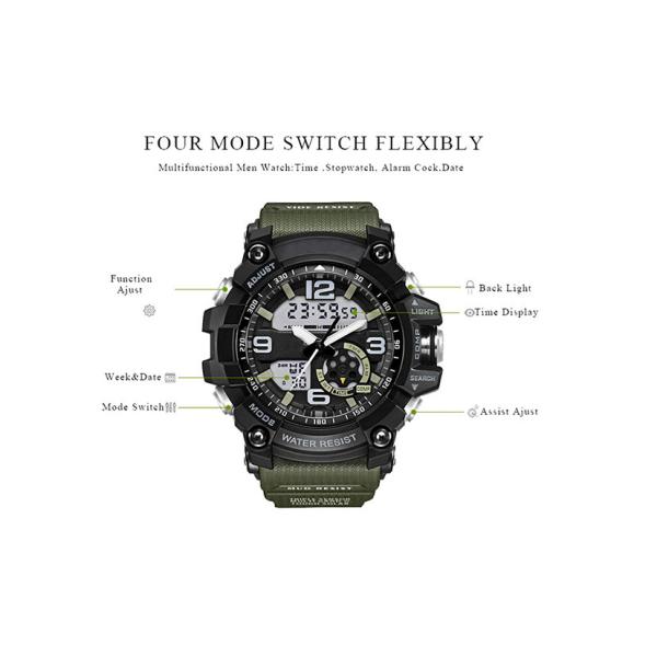 Multifunction Plastic Sports Watch Plastic Case Electronic Digital Led Display