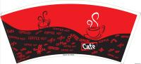 Eco Friendly Virgin Pulp Style Ventilateurs de tasses en papier avec logo personnalisé