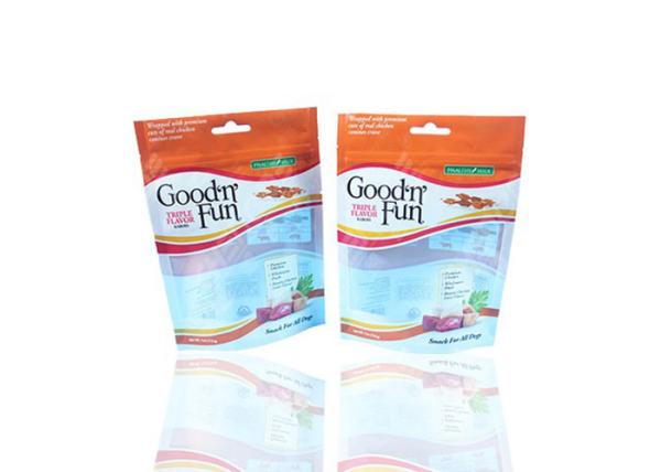 Eco - Friendly Printed Aluminum Foil Stand Up Pouch One Side Transparent Metalized
