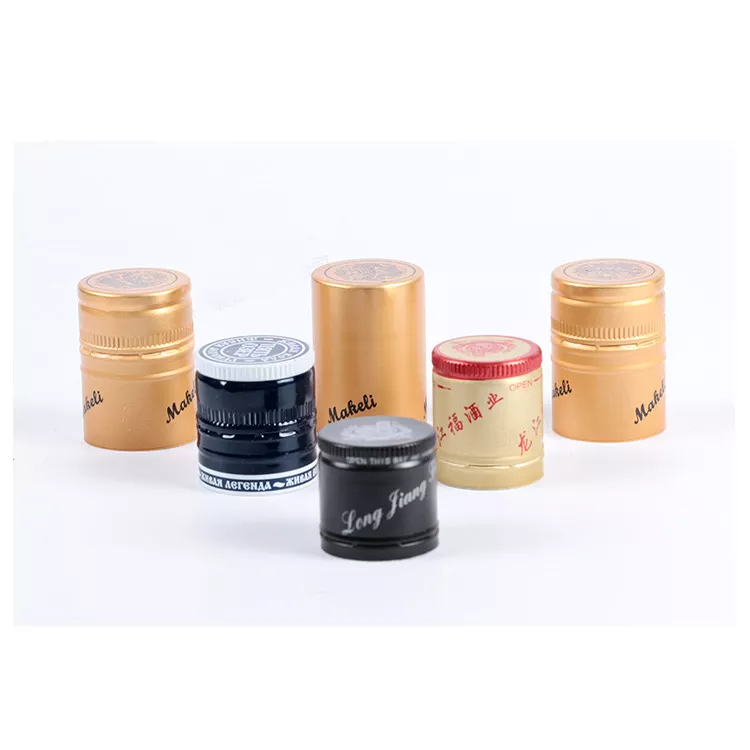 31.5*24 мм черная алюминиевая крышка для печати логотипов бутылок оливкового масла и косметической упаковки