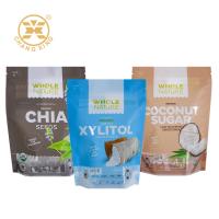 Logo personnalisé à l'épreuve de l'humidité film de rouleau de bonbons sac d'emballage alimentaire sac d'emballage de bonbons avec fermeture à glissière
