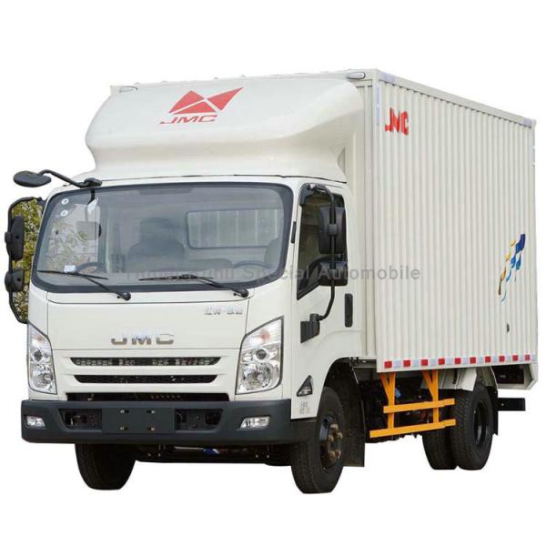 Small Light JMC Carrying Plus JX1044 Container Truck 3Tons 4Tons 5Tons Closed  Body Cargo Truck For Sales