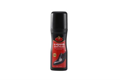 Premium Black Liquid Shoe Polish 75 Ml / 2.46 Fl. Oz. Instant Instant Leather Wax With Sponge Applicator Included