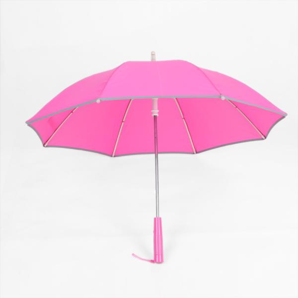 19 Inch Pink Childrens Folding Umbrella , Manual Open Personalized Kids Umbrella