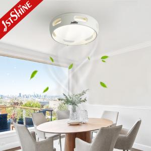 Mini 16 polegadas LED Ventilador de teto sem lâmina Branco DC Motor Dimming