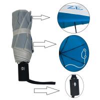 Pongé 190T étroit ouvert automatique parapluie de promotion de deux couches