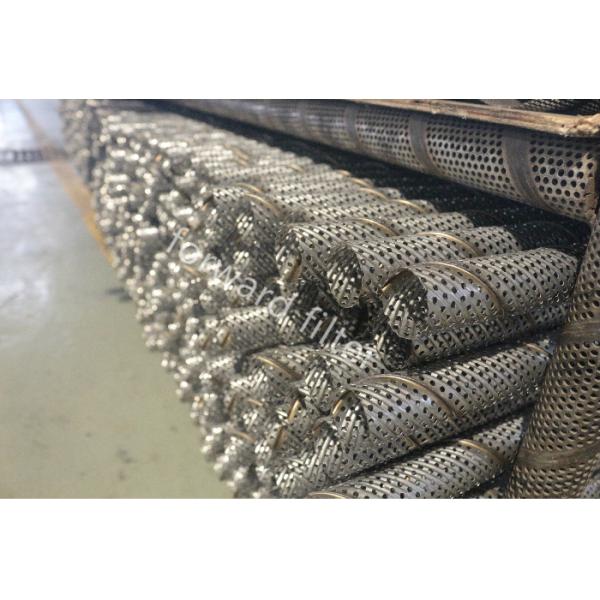 Stainless Perforated Steel Pipe For Oil Water Gas Industry In Straight Or Staggered Form