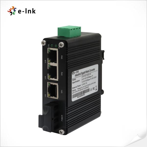 Промышленный неуправляемый коммутатор Ethernet 3 порта 10/100/1000t + 1 порт 1000x Sc Fiber 20 км
