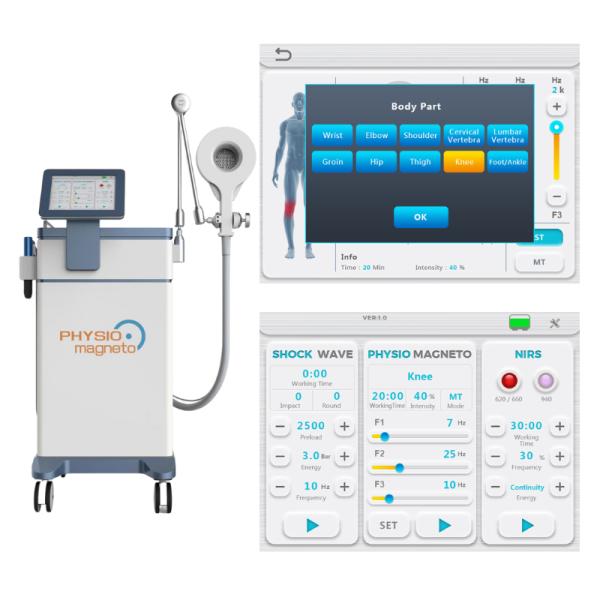 Deep Tissue Pain Relief with PMST Wave Magneto, Shockwave & Infrared High-Energy PMST Wave Magneto Therapy Plus Shockwave & Infrared Handle