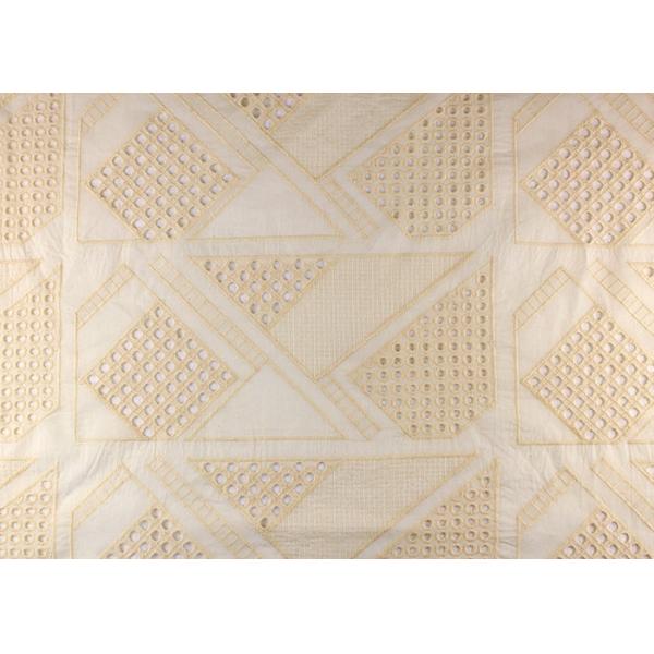 На всем вышитая ткань шнурка хлопка отверстии для платьев свадьбы с выдолбленным кругом