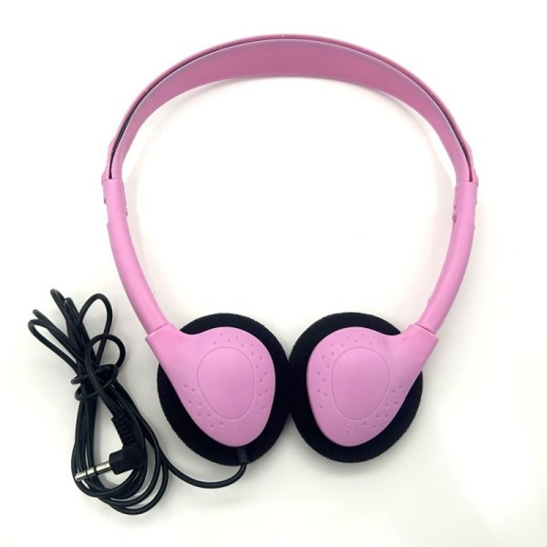 Waterproof Standard-Free Over Head Headband Headphones Solid Color Wired 3.5mm Earphone with Customized Cord Length