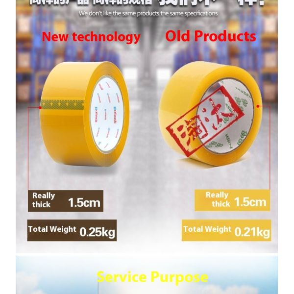 Factory Direct Custom-Made Silent Sealing Tape Single Sided 48mm Width Silicone Adhesive Material OPP Wholesale Packaging Tape