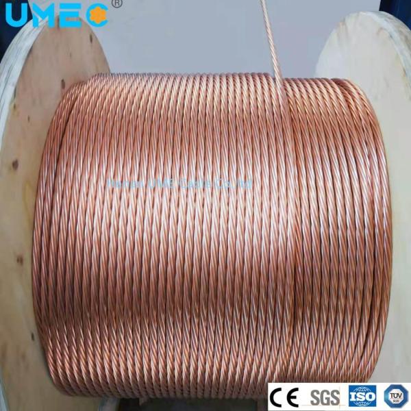 Stranded Conductor Type Earth Ground Wire Cable 35mm2 50mm2 70mm2 Bare Copper Conductor