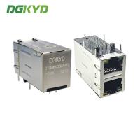 Ponto de entrada do filtro de Gigabit Ethernet do soquete do multi-porto de DGKYD21Q064DB2A4DP068 2X1 com o conector da luz e do protetor RJ45