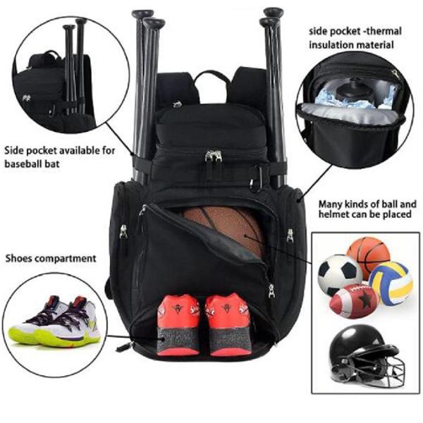 Lightweight Large Capacity Sport Backpack Bag Polyester Gym Basketball Football Backpack