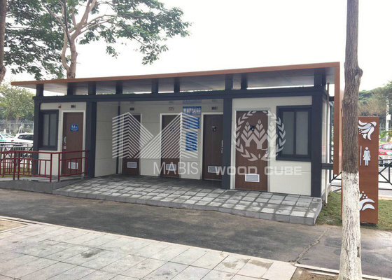 Wind Proof Prefabricated Modular Toilets , Customized Modular Restroom Units