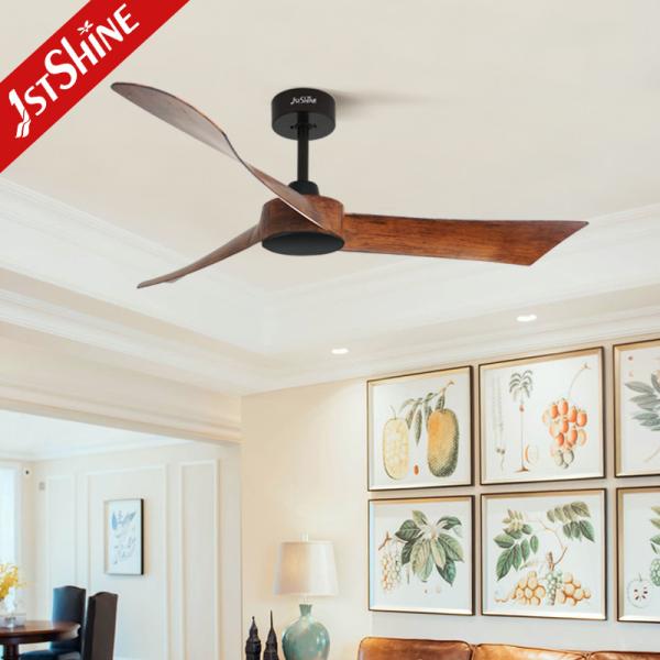 Ventilador de teto decorativo de plástico de controle remoto de 6 velocidades sem luz