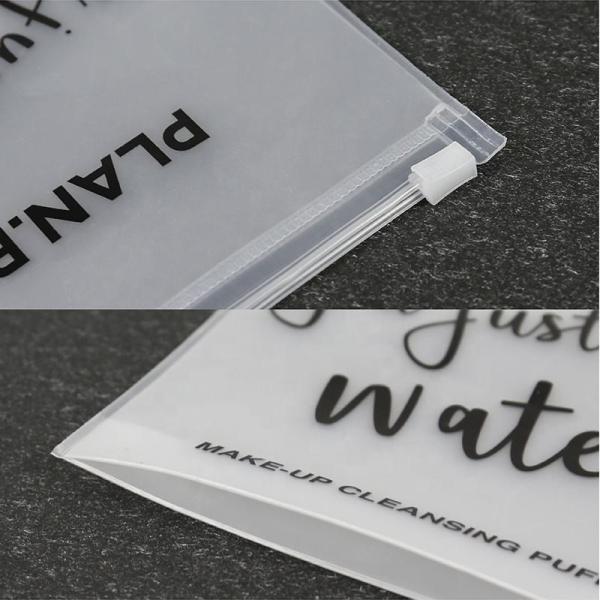 Eva Frosted Sealing Bag Transparent Cosmetic Packaging Eva Zipper Packing Bags Print With Color Logo