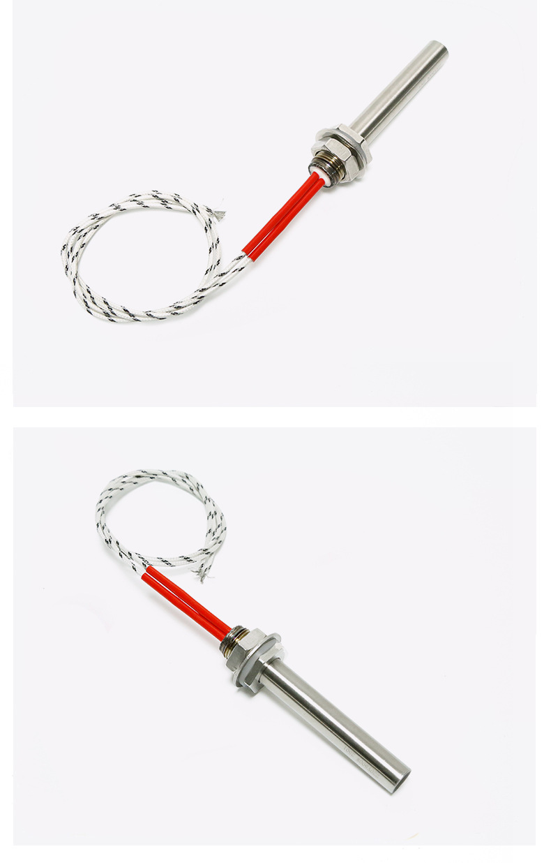 Immersion Liquid Cylindrical Tubular Stainless Steel Tube Constant Temperature PTC Heater Thermistor Heating Element With Thread