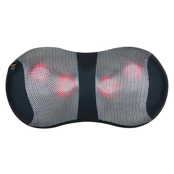 Rechargeable Massage Pillow with Heatable Neck Shiatsu Massage and Infrared Physiotherapy