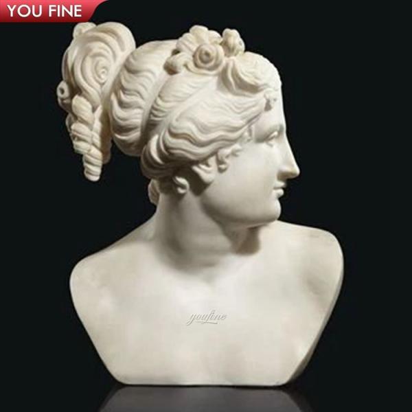 Interior Decoration Life Size Marble Statue Head Decoration