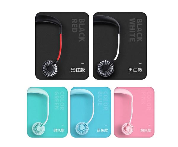 Mãos portáteis Wearable exteriores do fã 29*18cm do pescoço de USB que refrigeram livre