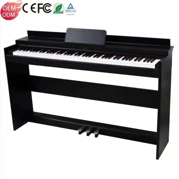 The hot sale digital piano china manufacturer black and white wooden shell 88 keys keyboard electronic piano