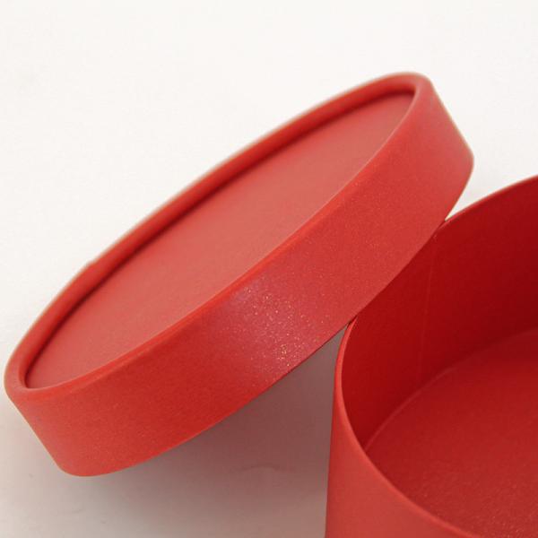 Luxury Red Cardboard Paperboard Oval Paper Gift Box Kraft Packaging